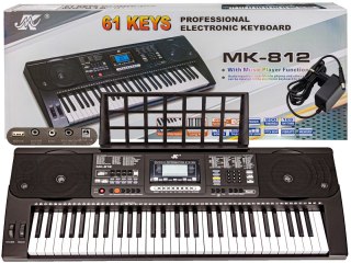 Keyboard Organy 61 Klawiszy Zasilacz Mk-812 Przecena 6
