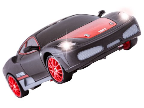 Samochód Do Driftu, Auto Rc Drift 1:24 2,4 Ghz 4wd Czerwono-Czarne Ferrari