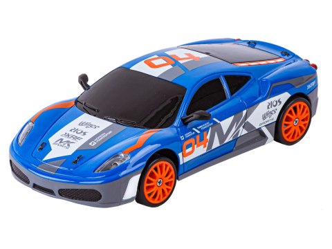 Samochód Do Driftu, Auto Rc Drift 1:24 2,4 Ghz 4wd Niebieskie Ferrari