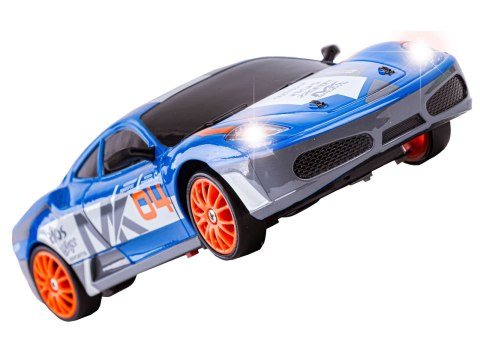 Samochód Do Driftu, Auto Rc Drift 1:24 2,4 Ghz 4wd Niebieskie Ferrari