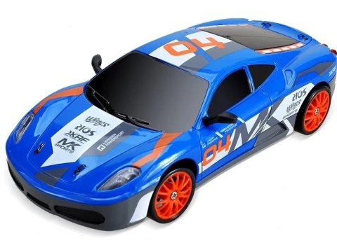 Samochód Do Driftu, Auto Rc Drift 1:24 2,4 Ghz 4wd Niebieskie Ferrari