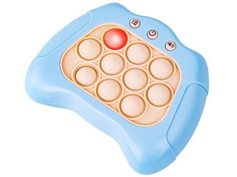 Zabawka Gra Elektroniczna Antystresowa Pop It Sensoryczna, Wypychanka, Pad, Kontroler Błękitny