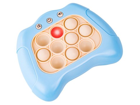 Zabawka Gra Elektroniczna Antystresowa Pop It Sensoryczna, Wypychanka, Pad, Kontroler Błękitny