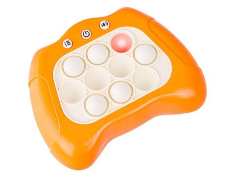 Zabawka Gra Elektroniczna Antystresowa Pop It Sensoryczna, Wypychanka, Pad, Kontroler Pomarańczowy