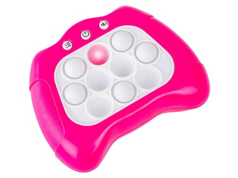 Zabawka Gra Elektroniczna Antystresowa Pop It Sensoryczna, Wypychanka, Pad, Kontroler Różowy