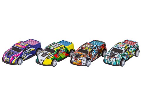 Auta Resoraki 25 Szt. Samochody W Kuferku + Podkładka + Akcesoria, Zestaw Samochodów Wyścigowych