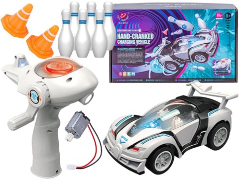 Diy Zbuduj To Sam Samochód Auto Dynamo Pilot + Kręgle Zabawka Edukacyjna Dla Dzieci