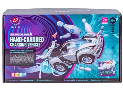 Diy Zbuduj To Sam Samochód Auto Dynamo Pilot + Kręgle Zabawka Edukacyjna Dla Dzieci