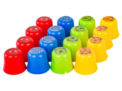 Edukacyjna Gra Logiczna "Mole Maze" 2w1 Szybkie Kubeczki, Kółko Krzyżyk, Karty