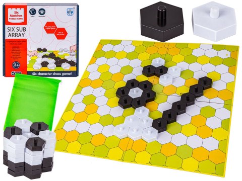 Edukacyjna Gra Logiczna "Six Sub Array", Układanka Plaster Miodu, Klocki
