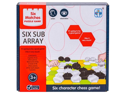 Edukacyjna Gra Logiczna "Six Sub Array", Układanka Plaster Miodu, Klocki