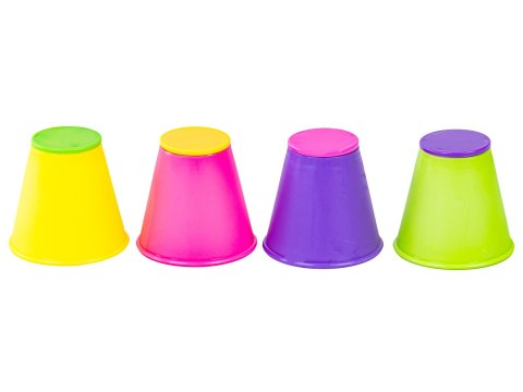 Edukacyjna Gra Zręcznościowa "Stacking Game", Zbuduj Wieżę, Układanka, Kolorowe Kubeczki