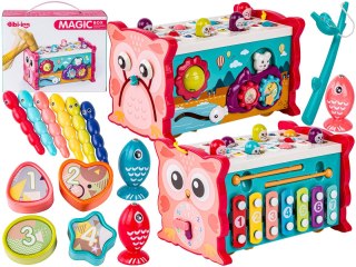 Edukacyjna, Interaktywna Zabawka Dla Dzieci 8w1, Cymbałki, Zegar