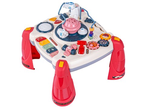 Edukacyjny Interaktywny Stolik Dla Dzieci 2w1 Kosmos Projektor Czerwony