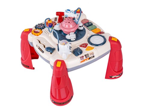 Edukacyjny Interaktywny Stolik Dla Dzieci 2w1 Kosmos Projektor Czerwony