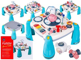 Edukacyjny Interaktywny Stolik Dla Dzieci 2w1 Kosmos Projektor Niebieski