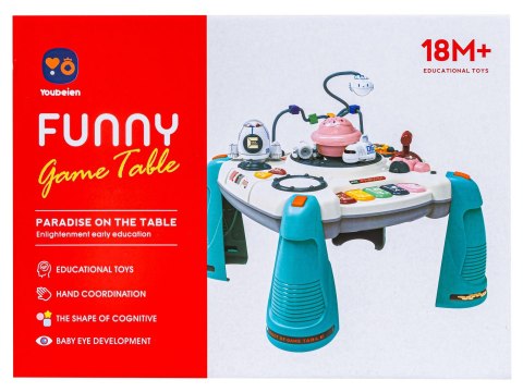 Edukacyjny Interaktywny Stolik Dla Dzieci 2w1 Kosmos Projektor Niebieski