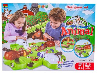 Gra Planszowa "Hungry Animal" Głodne Zwierzęta Zwierzątka Farma Jak Hipcie Żabki