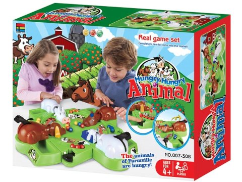 Gra Planszowa "Hungry Animal" Głodne Zwierzęta Zwierzątka Farma Jak Hipcie Żabki