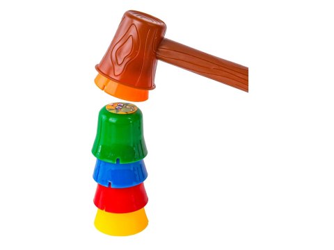 Gra Zręcznościowa Na Refleks Zbuduj Wieżę Kubki, Ułóż Kolorowe Kubeczki