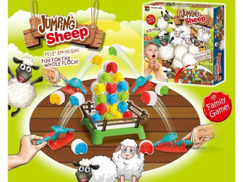 Rodzinna Gra Zręcznościowa "Jumping Sheep" Skaczące Owce Pchełki