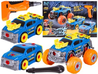 Sportowy, Terenowy Samochód Do Rozkręcania I Skręcania 3w1 Tuning + Wkrętarka, Monster Truck