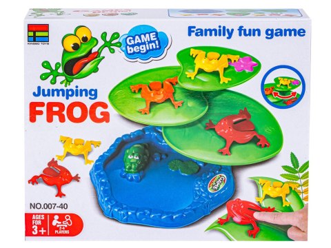 Wesoła Gra Zręcznościowa - Skaczące Żabki "Jumping Frog" Pchełki