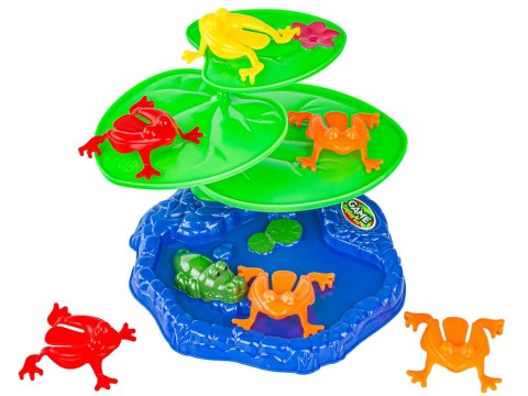 Wesoła Gra Zręcznościowa - Skaczące Żabki "Jumping Frog" Pchełki
