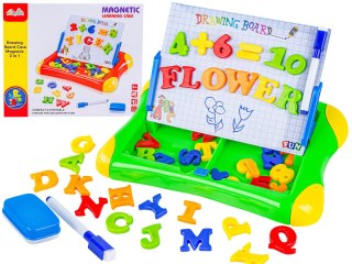 Wielofunkcyjna Tablica Magnetyczna 2w1, Pisak, Magnesy - Literki, Cyferki