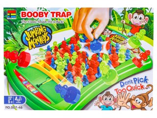 Zabawna Gra Zręcznościowa Pułapka Zbijak "Booby Trap" Skaczące Małpki