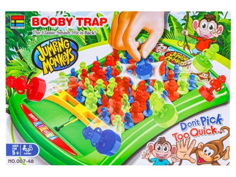 Zabawna Gra Zręcznościowa Pułapka Zbijak "Booby Trap" Skaczące Małpki