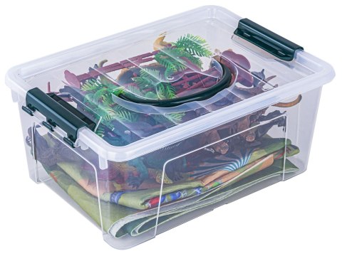 Zestaw Figurek Dinozaurów W Kuferku + Mata, Dinozaury 9 Sztuk