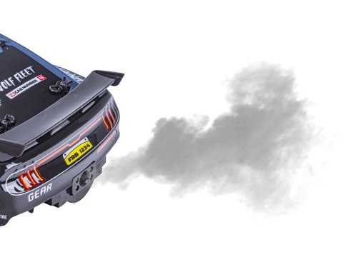 Duży Samochód Do Driftu Auto Rc Drift 1:16 2,4 Ghz Para Dym Grafitowy Mustang 4wd Led