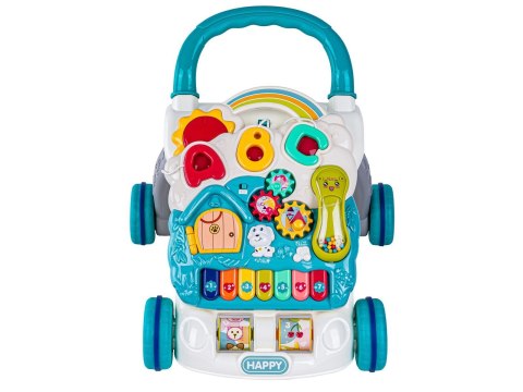 Edukacyjny Chodzik Dla Dzieci, Jeździk Muzyczny, Pchacz Niebieski Przecena 1