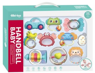 Grzechotka Gryzak 10 Szt. Sensoryczna Zabawka Dla Dzieci Zestaw Grzechotek Gryzaków