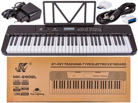 Keyboard Meike Organy, Pianino 61 Klawiszy, Nauka Gry Midi Przecena 1