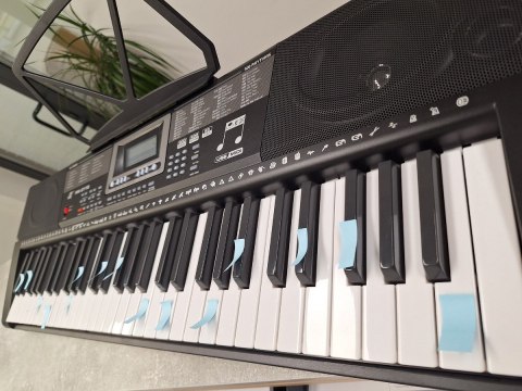 Keyboard Mk-2115 Organy, 61 Klawiszy, Zasilacz, Podświetlane Klawisze Przecena 2