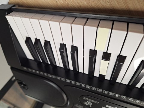 Keyboard Organy 61 Klawiszy Zasilacz Mikrofon Mk-2106 Przecena 6