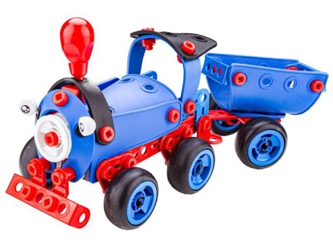 Klocki Elastyczne, Konstrukcyjne 142 El. Ciuchcia, Samolot, Helikopter, Auto Do Rozkręcania I Skręcania 6w1 Przecena 1