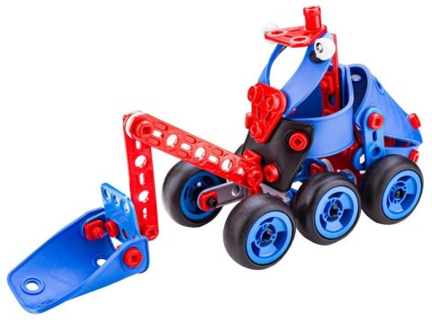 Klocki Elastyczne, Konstrukcyjne 142 El. Ciuchcia, Samolot, Helikopter, Auto Do Rozkręcania I Skręcania 6w1 Przecena 1