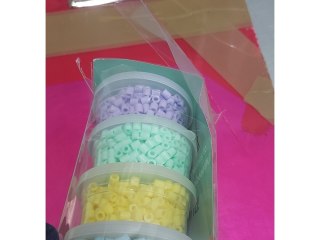 Koraliki Do Prasowania 3000szt, Prasowanki, Do Prasowanek, 6 Kolorów, Zapas - Pastelowe Kolory Mix Przecena 1