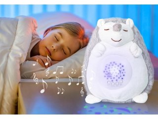 Pluszowy Jeż Jeżyk Projektor Maskotka Emituje Biały Szum Usypiacz Pomaga Zasnąć Zabawka Dla Dzieci