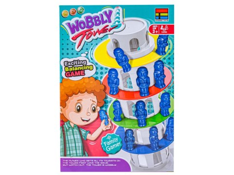 Rodzinna Gra Zręcznościowa Chwiejna Wieża "Wobbly Tower" Ruchoma, Krzywa Wieża