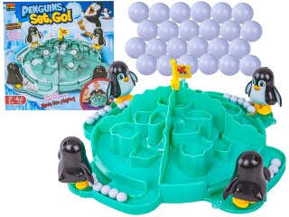 Rodzinna Gra Zręcznościowa, Planszowa Pingwinkowe Piłkarzyki, Piłka Nożna "Penguins, Set, Go!"