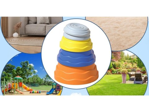 Ścieżka Sensoryczna Dla Dzieci Kamienie Balansujące 5 Szt Równowaga Trening Równowagi