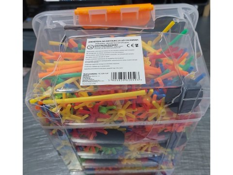 Słomki Konstrukcyjne, Klocki, Patyczki Ok. 1200 Sztuk Kuferek Przecena 1