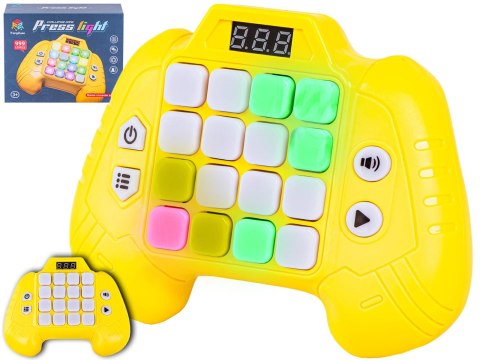 Zabawka Na Pamięć Kontroler Żółty Gamepad Edukacyjna Gra Dla Dzieci Pad Konsola Memory 16 Klawiszy