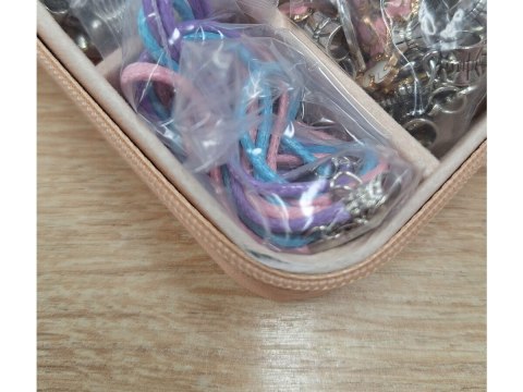 Zestaw Do Tworzenia Robienia Biżuterii, Bransoletek, Charmsy, Zawieszki, Koraliki Odcienie Różu + Etui Przecena 1