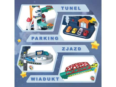 Zjazd Tor Samochodowy Parking Winda Stacja Kosmiczna + Pojazdy Przecena 1