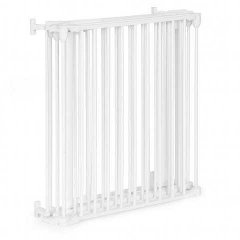 Bramka kojec barierka ochronna dla dzieci i zwierząt 5 paneli 60 cm metal biały ECOTOYS